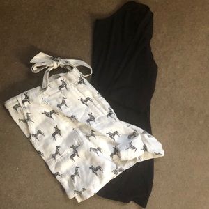 BUNDLE Loft zebra shorts black scoop back ON Top